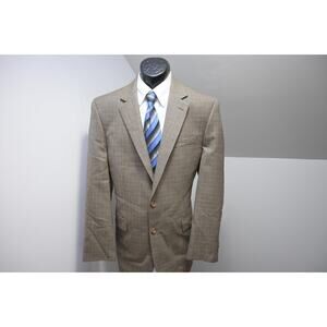 Lauren Ralph Lauren 100% Wool Plaid Sports Blazer Suit Jacket Mens Size 42 Long